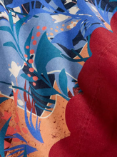 Load image into Gallery viewer, WHITE STUFF<BR>
June Linen Notch Neck Dress<BR>
Navy Print<BR>