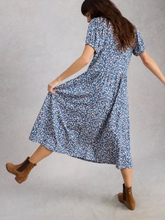 Load image into Gallery viewer, WHITE STUFF<BR>
Leah Jersey Dress<BR>
Blue<BR>