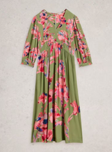 Load image into Gallery viewer, WHITE STUFF<BR>
Lucy Midi Dress<BR>
Green<BR>