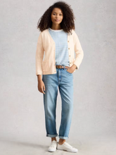 Load image into Gallery viewer, WHITE STUFF<BR>Nova Linen blend Cardigan<BR>Natural<BR>