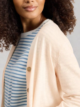Load image into Gallery viewer, WHITE STUFF<BR>Nova Linen blend Cardigan<BR>Natural<BR>