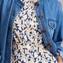 Load image into Gallery viewer, WHITE STUFF<BR>
Olivia Jersey Dress<BR>
Blue Print<BR>
