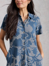 Load image into Gallery viewer, WHITE STUFF<BR>
Rua Shirt Dress<BR>
Blue<BR>