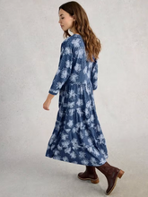 Load image into Gallery viewer, WHITE STUFF<BR>
Tabitha Jersey Dress<BR>
Blue Print<BR>