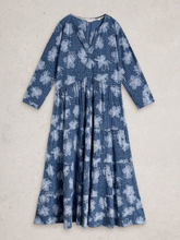 Load image into Gallery viewer, WHITE STUFF<BR>
Tabitha Jersey Dress<BR>
Blue Print<BR>