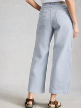 Load image into Gallery viewer, WHITE STUFF<BR>
Tia Wide Leg Crop Jeans<BR>
Blue, DustPink<BR>