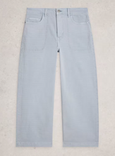 Load image into Gallery viewer, WHITE STUFF<BR>
Tia Wide Leg Crop Jeans<BR>
Blue, DustPink<BR>