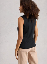 Load image into Gallery viewer, WHITE STUFF<BR>
Ellie Lace Vest Top<BR>
Black, White<BR>
