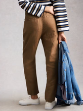Load image into Gallery viewer, WHITE STUFF<BR>
Rowena Linen Trousers<BR>
Tan<BR>