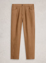 Load image into Gallery viewer, WHITE STUFF<BR>
Rowena Linen Trousers<BR>
Tan<BR>
