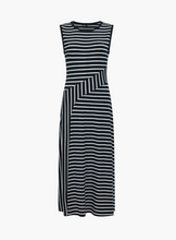 Load image into Gallery viewer, FRENCH CONNECTION<BR>
Kyra Stripe Dress<BR>
Navy/White<BR>