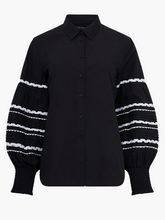 Load image into Gallery viewer, FRENCH CONNECTION<BR>
Ricrac Shirt<BR>
Black and White<BR>