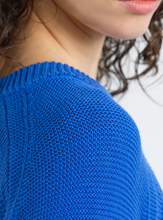 Load image into Gallery viewer, FRENCH CONNECTION<BR>
Lily Mozart Long Sleeve Jumper<BR>
Azure<BR>