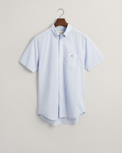 Load image into Gallery viewer, GANT<BR>
Classic Popline Short Sleeve Shirt<BR>
Light Blue, Pink, College Blue<BR>