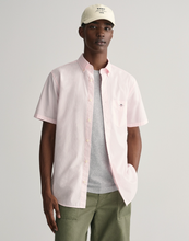 Load image into Gallery viewer, GANT<BR>
Classic Popline Short Sleeve Shirt<BR>
Light Blue, Pink, College Blue<BR>