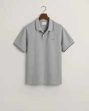 Load image into Gallery viewer, GANT<BR>
Tipping Short Sleeve Pique Polo Shirt<BR>
Grey, Green, Navy<BR>