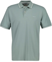 Load image into Gallery viewer, GANT<BR>
Tipping Short Sleeve Pique Polo Shirt<BR>
Grey, Green, Navy<BR>
