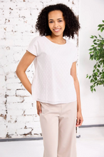 Load image into Gallery viewer, PERUZZI<BR>
Broderie Anglais Top<BR>
White<BR>