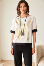 Load image into Gallery viewer, PERUZZI<BR>
Metallic Brush Top<BR>
