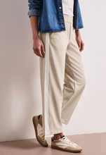 Load image into Gallery viewer, STREET ONE<BR>
Side Stripe Trousers<BR>
Sand<BR>