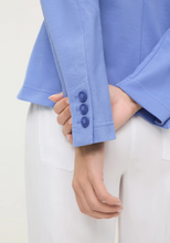 Load image into Gallery viewer, OLSEN<BR>
Pique Jersey Blazer<BR>
Blue, Fuchsia<BR>