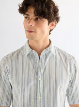 Load image into Gallery viewer, WRANGLER<BR>
Short Sleeve Shirt<BR>
Navy/White<BR>