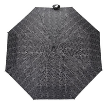 Load image into Gallery viewer, TOTES<BR>SuperMini Folding Umbrella<BR> Black and White Drops <BR>