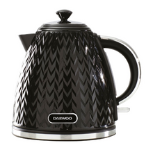 Load image into Gallery viewer, DAEWOO<BR>
Argyle 1.7L Kettle<BR>
Black<BR>