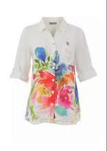 Load image into Gallery viewer, DOLCEZZA<BR>
Floral Button Up Shirt<BR>
White Multi<BR>