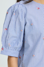 Load image into Gallery viewer, FRANSA<BR>
Bernie Top<BR>
Blue/White<BR>