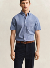 Load image into Gallery viewer, GANT<BR>
Classic Popline Short Sleeve Shirt<BR>
Light Blue, Pink, College Blue<BR>