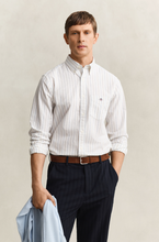 Load image into Gallery viewer, GANT<BR>
Classic Oxford Stripe Shirt<BR>
Sky, White<BR>