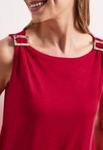 Load image into Gallery viewer, STREET ONE<BR>
Jersey Top <BR>
Red<BR>