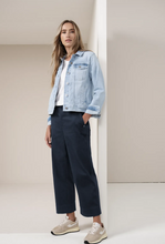 Load image into Gallery viewer, STREET ONE<BR>
Straight Leg Trousers<BR>
Navy<BR>