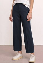 Load image into Gallery viewer, STREET ONE<BR>
Straight Leg Trousers<BR>
Navy<BR>