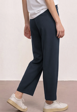 Load image into Gallery viewer, STREET ONE<BR>
Straight Leg Trousers<BR>
Navy<BR>