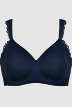 Load image into Gallery viewer, NATURANA<BR>
No Wire Padded Side Smoother Bra<BR>
Black, Navy<BR>
