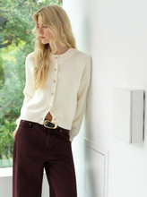 Load image into Gallery viewer, FRENCH CONNECTION<BR>
Milano Mozart Cardigan<BR>
Cream<BR>