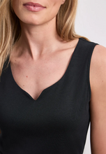 Load image into Gallery viewer, STREET ONE<BR>
Basic Top with Heart Neckline<BR>
White, Black<BR>