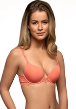 Load image into Gallery viewer, AFTER EDEN<BR>
Tess Lace Two Way Bra<BR>
Coral<BR>