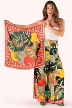 Load image into Gallery viewer, POWDER<BR>
Silk Square Scarf<BR>
Exotic Bloom<BR>