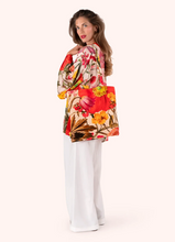 Load image into Gallery viewer, POWDER<BR>
Velvet Tote Bag<BR>
Flowers Cream<BR>