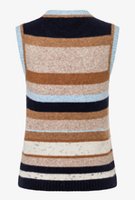 Load image into Gallery viewer, MORE AND MORE<BR>
Striped Sweater Vest<BR>
Multi<BR>