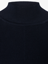 Load image into Gallery viewer, MORE AND MORE <BR>
Knit Cape Pullover<BR>
Navy<BR>