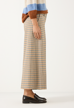 Load image into Gallery viewer, MORE AND MORE<BR>
Check Culotte<BR>
Cream<BR>