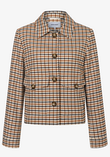 Load image into Gallery viewer, MORE AND MORE<BR>
Check Jacket<BR>
Cream<BR>