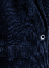 Load image into Gallery viewer, MORE AND MORE<BR>
Cord Blazer<BR>
Navy<BR>