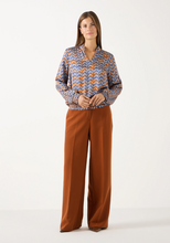 Load image into Gallery viewer, MORE AND MORE<BR>
Satin Blouse<BR>
Multi<BR>