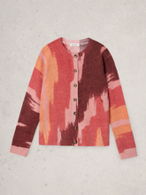 Load image into Gallery viewer, WHITE STUFF<BR>
Jodie Cardigan<BR>
Peach Multi<BR>