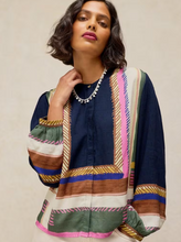 Load image into Gallery viewer, WHITE STUFF<BR>
Lana Print Blouse<BR>
Navy Print<BR>